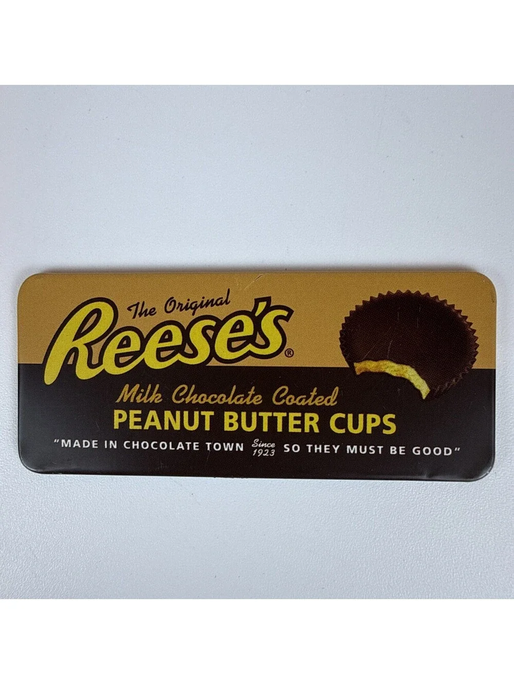 Vintage Hersheys Reeses Miniature Metal Magnetic Signs Lot Advertising Decor